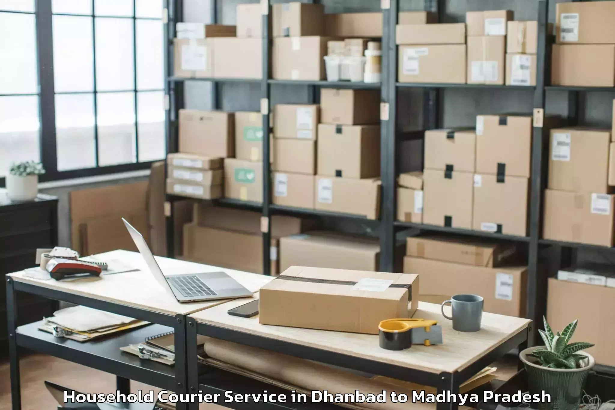 Book Your Dhanbad to Chitrangi Household Courier Today